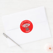 Ouderdom tot perfectie op 00 | 00e verjaardag ronde sticker (Envelop)