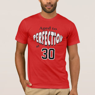 Ouderdom tot perfectie op 00 Naam toevoegen T-shirt