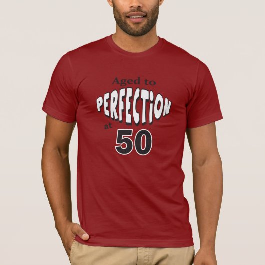 Ouderdom tot perfectie op 50 jaar | 50e verjaardag t-shirt (Voorkant)