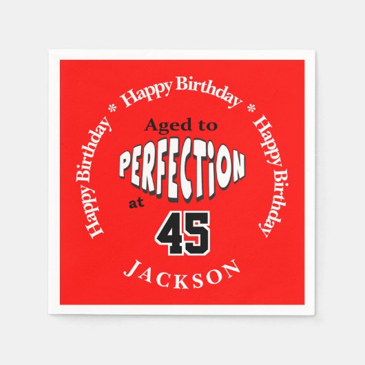 Ouderdom tot perfectie op de twintigste servet (Voorkant)