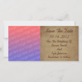Ouderdom Versleten Papieren Fotobruiloft Save The Date (Voorkant)