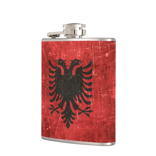  ouderdoms- en kraakbedekking van Albanië Heupfles (Links)