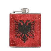  ouderdoms- en kraakbedekking van Albanië Heupfles (Voorkant)