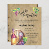 Ouderdomsbegroting voor perfecte wijn (Voorkant / Achterkant)