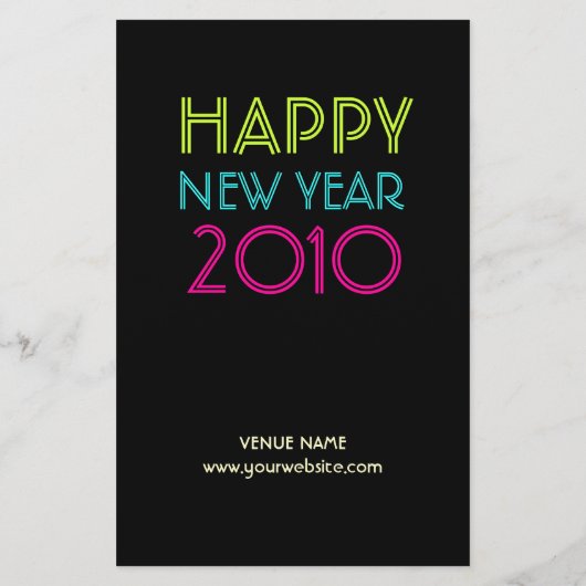 Ouderdomsfeest nieuwjaar flyer (Achterkant)