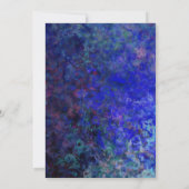 Ouderdomsfeest zwart met blauwe grens kaart (Achterkant)