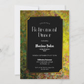 Ouderdomsfeestzwart en goud kaart (Voorkant)