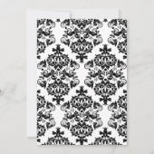 Ouderdomskassy Black & White Damask Kaart (Achterkant)