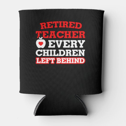 Ouderdomsleerkracht elk kind achtergelaten blikjeskoeler (Voorkant)