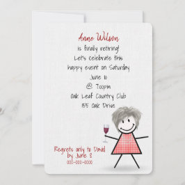 Ouderdomsmeisje met wijn kaart