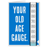 Ouderdomsmeter - 30e verjaardag Kaart (Voorkant)