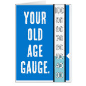Ouderdomsmeter - 50e verjaardag Kaart (Voorkant)