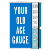 Ouderdomsmeter - 60e verjaardag Kaart (Voorkant)