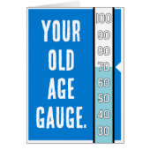 Ouderdomsmeter - 70e verjaardag Kaart (Voorkant)