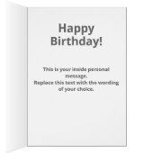 Ouderdomsmeter - 70e verjaardag Kaart (Binnen (Rechts))