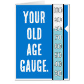 Ouderdomsmeter - 80ste verjaardag Kaart (Voorkant)