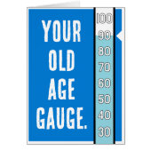 Ouderdomsmeter - 90ste verjaardag Kaart (Voorkant)