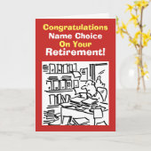 Ouderdomspensioen voor mannelijke kantoorpersoneel kaart (Gele Bloem)