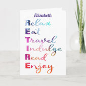 Ouderdomspensioen Waterverf Kaart (Voorkant)