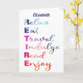 Ouderdomspensioen Waterverf Kaart (Gele Bloem)