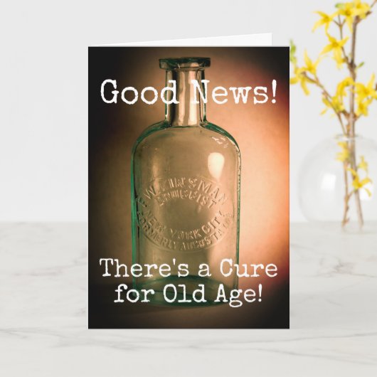 ouderdomsverjaardag kaart (Gele Bloem)