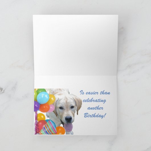 ouderdomsverjaardag kaart (Binnen)