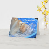 ouderdomsverjaardag kaart (Gele Bloem)