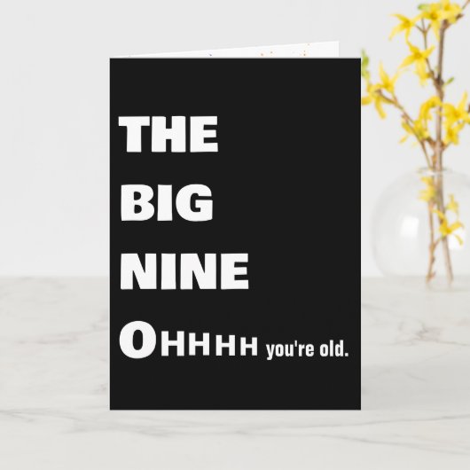 Oudere 90e verjaardag Humor Kaart (Gele Bloem)