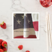 Oudere Amerikaanse vlag Servet (Insitu)