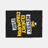 Oudere Begeleider Baan Beroep Grappig Sarcasme Fleece Deken (Voorkant (Horizontaal))