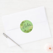 Oudere bloesem ronde sticker (Envelop)