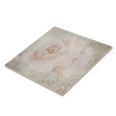 Oudere Botanische Tegel - Aqua en Bone V7 Tegeltje (Zijkant)