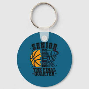Oudere broer basketbal laatste kwart wedstrijd sleutelhanger