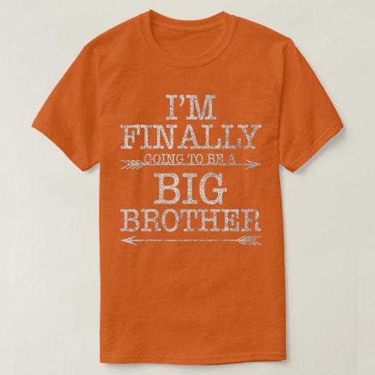 Oudere Broer Gift... ik word eindelijk een grote T-shirt (Design voorkant)