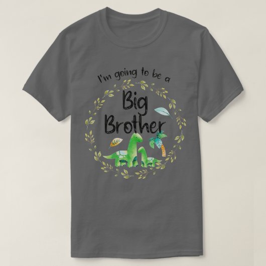 Oudere broer, ik word eindelijk een grote broer t-shirt (Design voorkant)