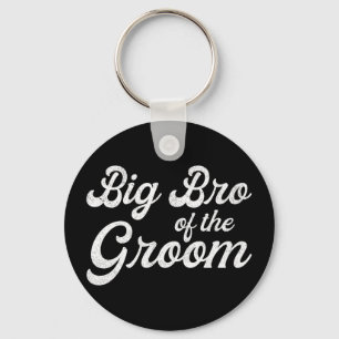 Oudere broer van de bruidegom shirts voor mannen j sleutelhanger