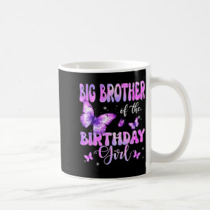 Oudere Broer Van De Verjaardag Meisje Vlinder Fami Koffiemok