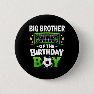 Oudere Broer Van De Verjaardags Soccer Ll Familie Ronde Button 5,7 Cm