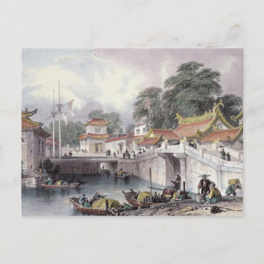 Oudere brug over de rivier de Chapro, c.1850 (c Briefkaart (Voorkant)