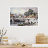 Oudere brug over de rivier de Chapro, c.1850 (c Poster (Keuken)