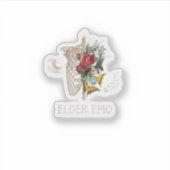 Oudere Emo Grappige Goth Oudere Gotische Cottageco Sticker (Voorkant)