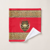 Oudere Engelse Royal Lion Designer Bad Handdoek (Wasdoekje)
