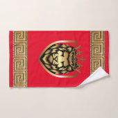 Oudere Engelse Royal Lion Designer Bad Handdoek (Handdoek)