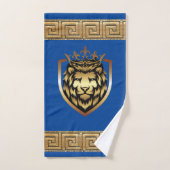Oudere Engelse Royal Lion Designer Bad Handdoek (Handdoek)