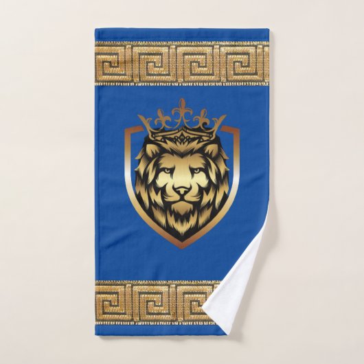 Oudere Engelse Royal Lion Designer Bad Handdoek (Handdoek)