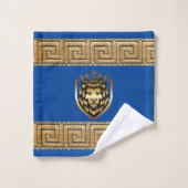 Oudere Engelse Royal Lion Designer Bad Handdoek (Wasdoekje)
