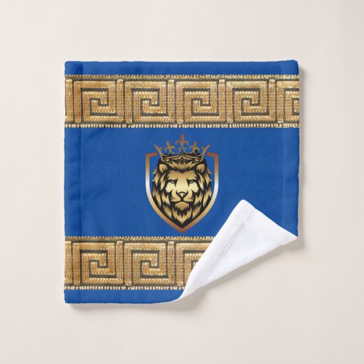 Oudere Engelse Royal Lion Designer Bad Handdoek (Wasdoekje)