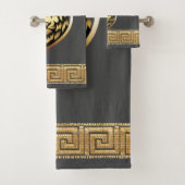 Oudere Engelse Royal Lion Designer Bad Handdoek (Insitu)