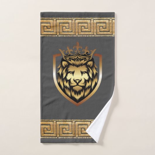 Oudere Engelse Royal Lion Designer Bad Handdoek (Handdoek)