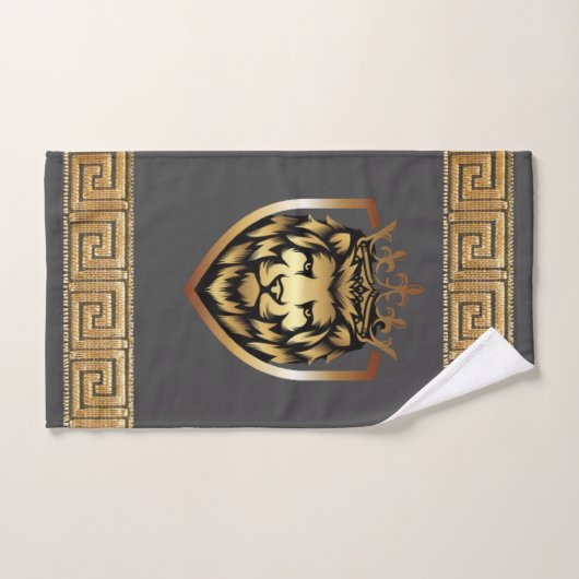 Oudere Engelse Royal Lion Designer Bad Handdoek (Handdoek)